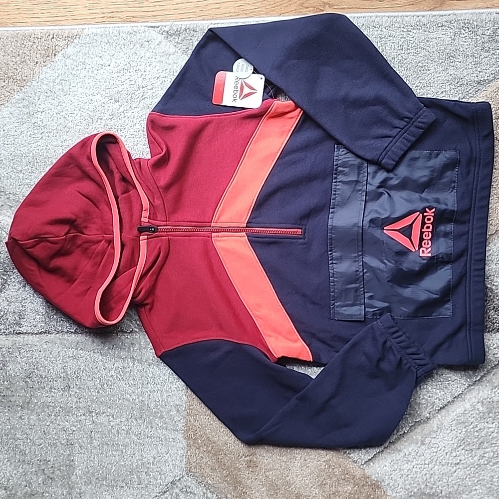 Reebok freestyle half zip jacket hoodie back to school big kids sweaters hoodies